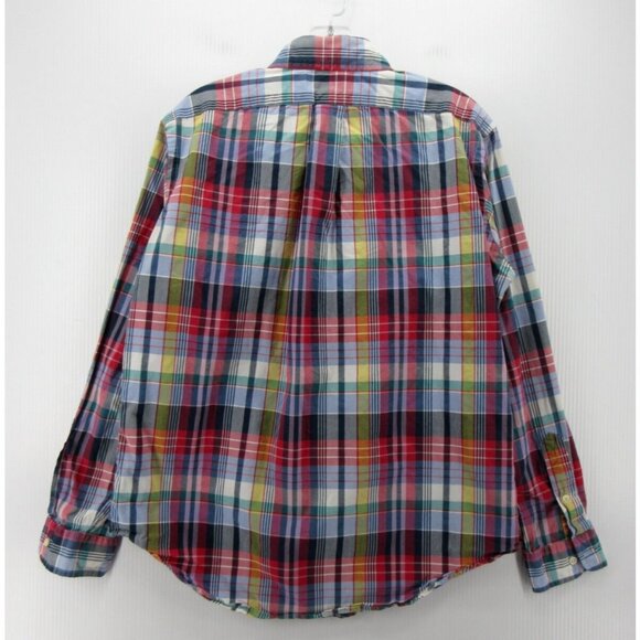 Ralph Lauren Shirt Medium Pink Button Up Pony Classic Fit Plaid Preppy - Picture 7 of 11